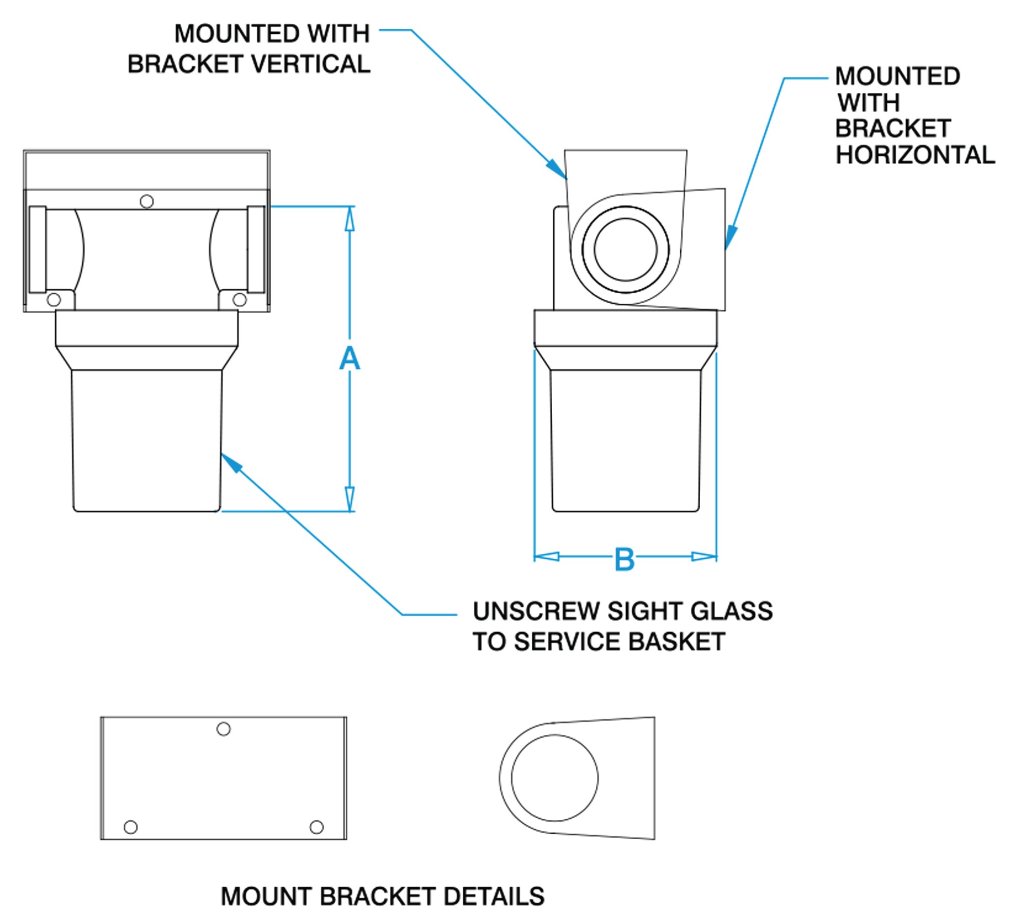 WSB750 Series 3/4" Fresh Water Strainer GROCO